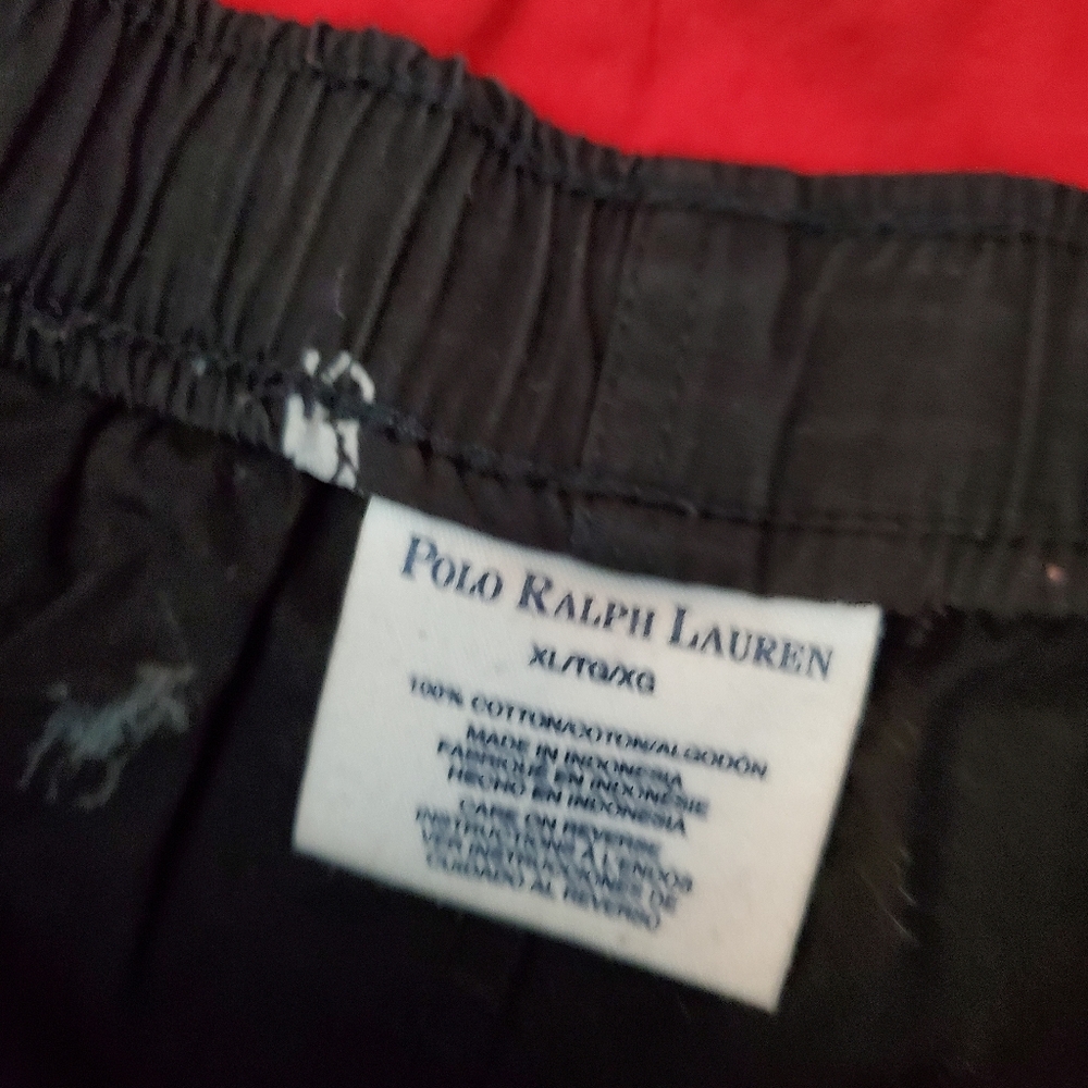 Ralph Lauren Two-Pack Boxer Shorts in Red & Black with Pony Embroidery - Picture 3 of 4